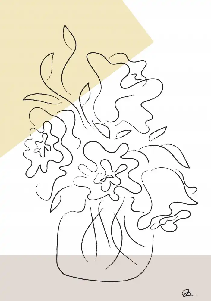 Studio, Pictufy: Bouquet di fiori moderno
