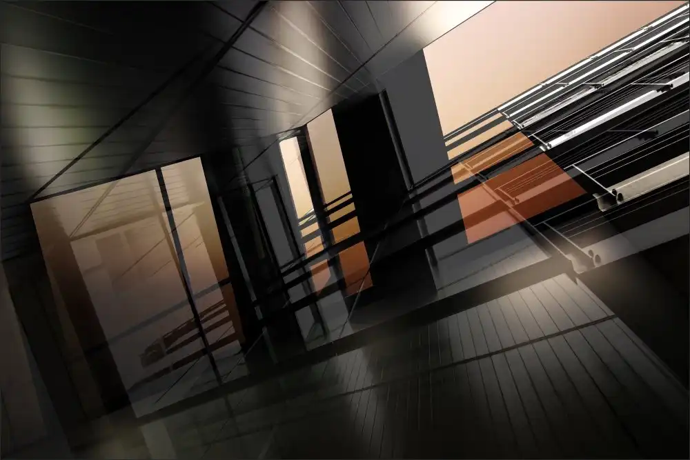 Claes, Gilbert: coucher de soleil sur les balcons
