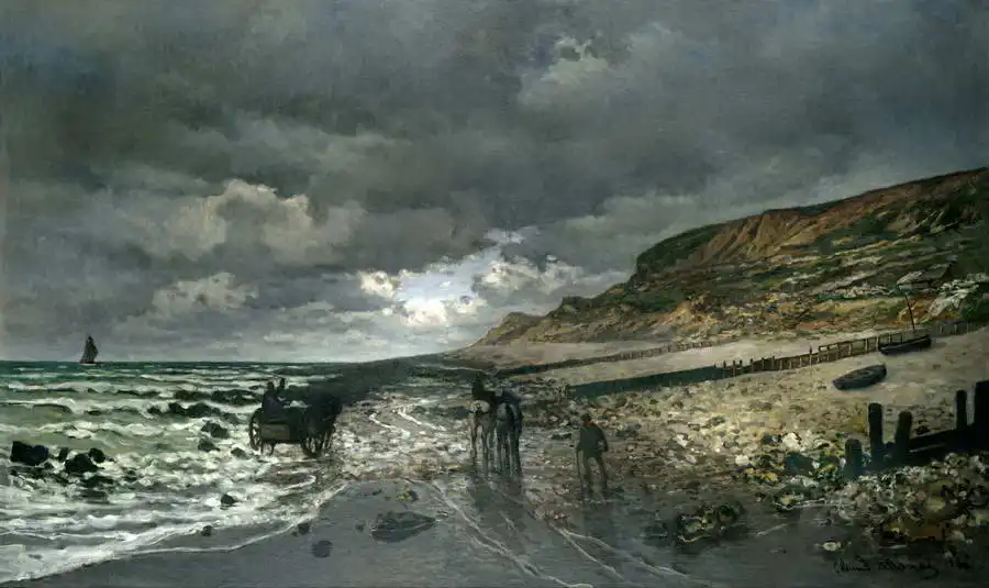 Monet, Claude: La Pointe de la heve při odlivu