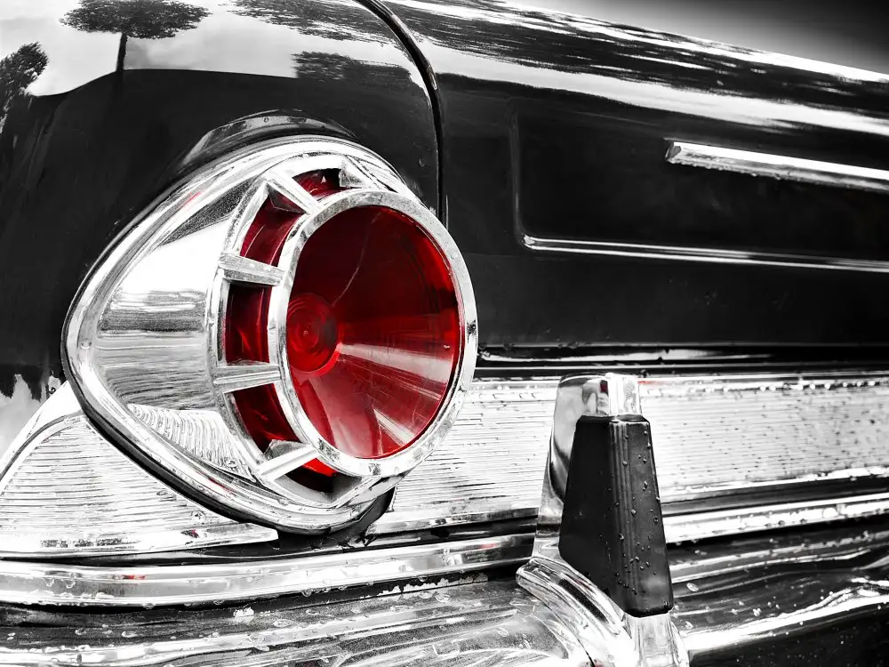 Gube, Beate: US classic car 1963 New Yorker rear abstract
