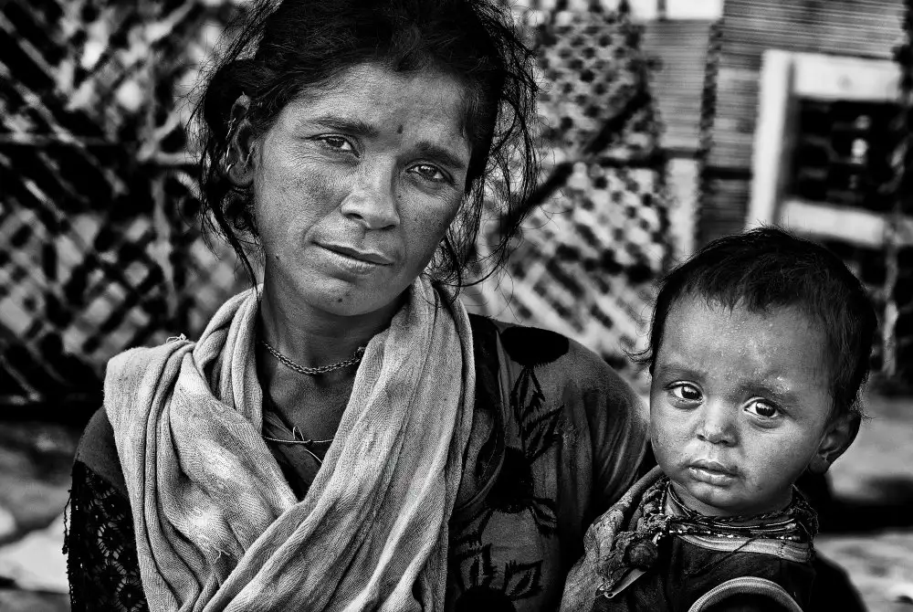 Garmendia, Inazio Joxe: Madre e figlio indiani.
