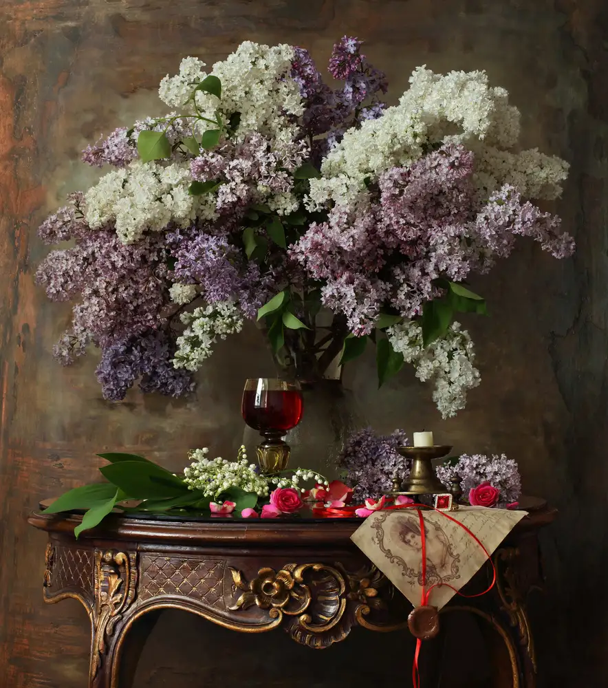 Morozov, Andrey: Still life with lilac flowers