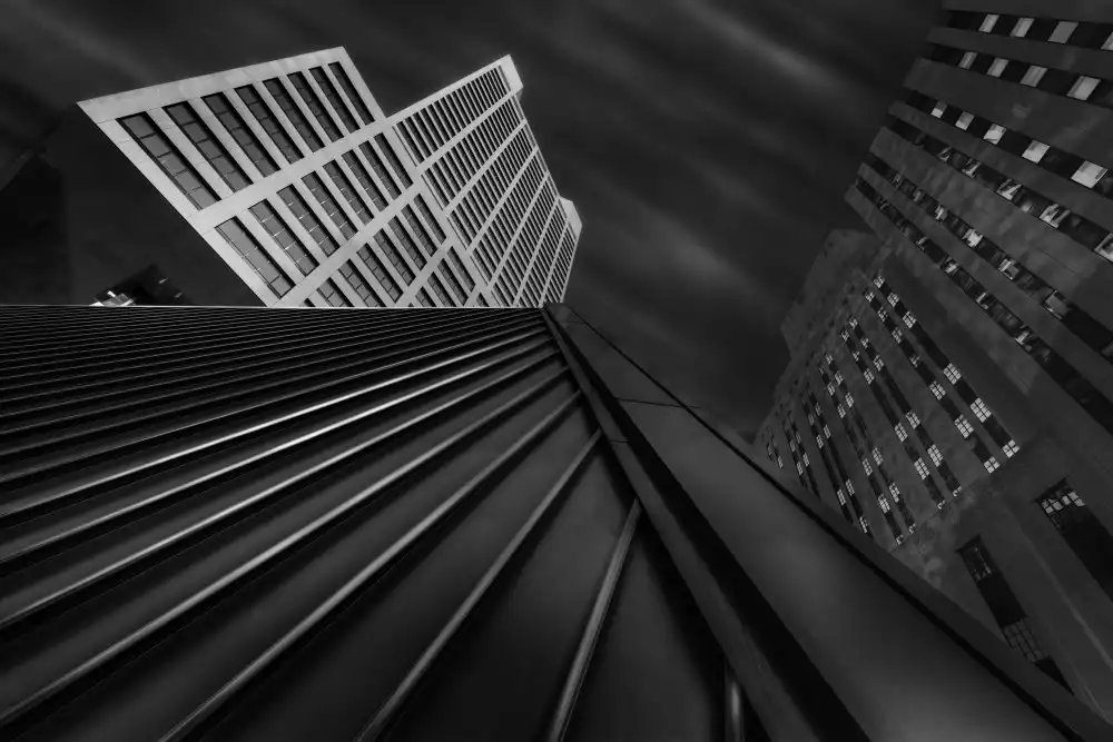 Vecchione, Dominic: Low View of Metal Roofing