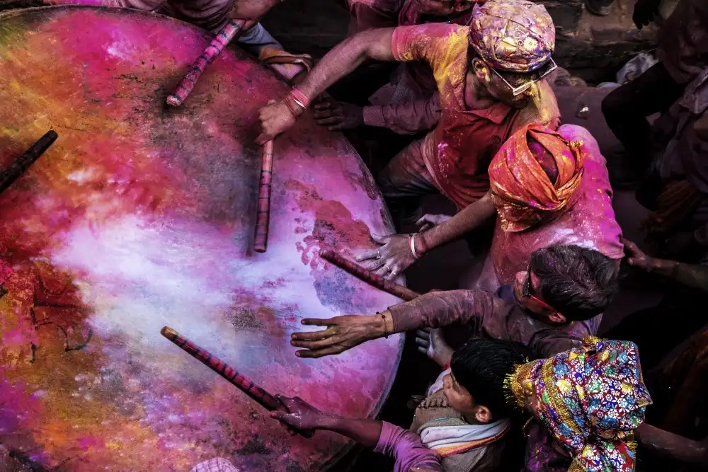 Rana, Ajit: Holi Drummers in Barsana