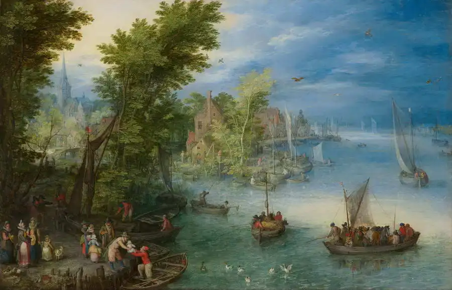 Brueghel, Jan (st.): Na řece