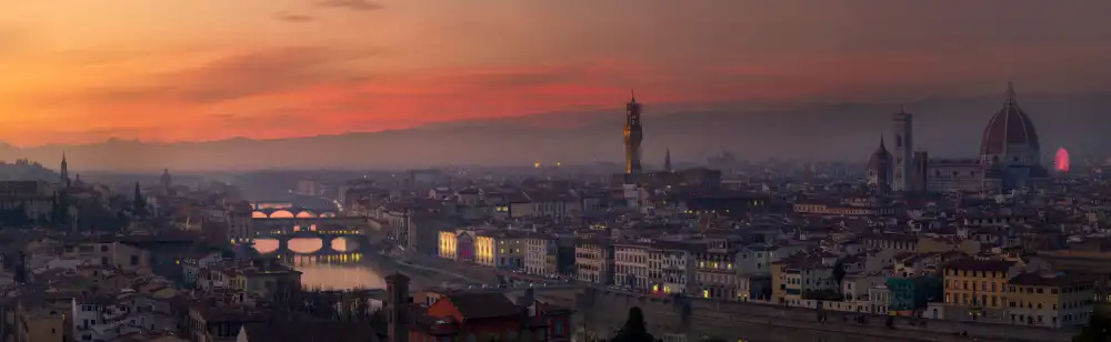 Puerto, del Javier: Florencia Sunset skyline