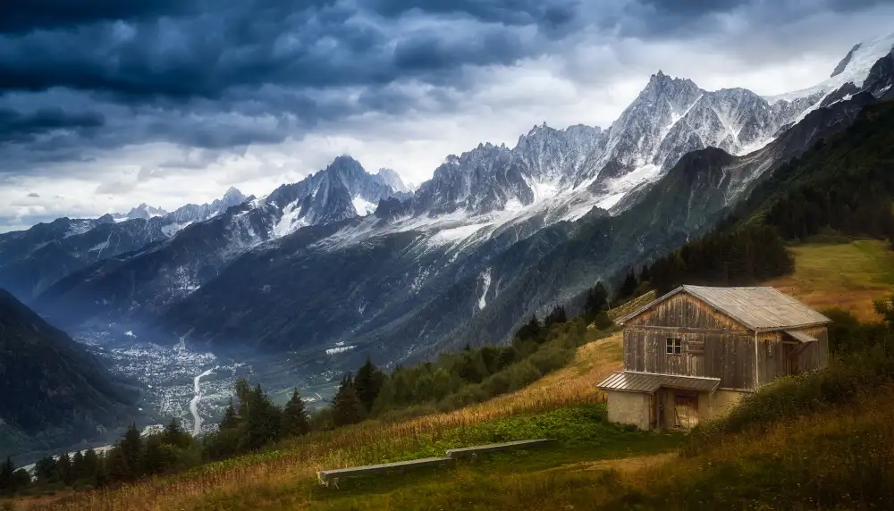 Lopez, Bartolome: Ausläufer des Mont Blanc