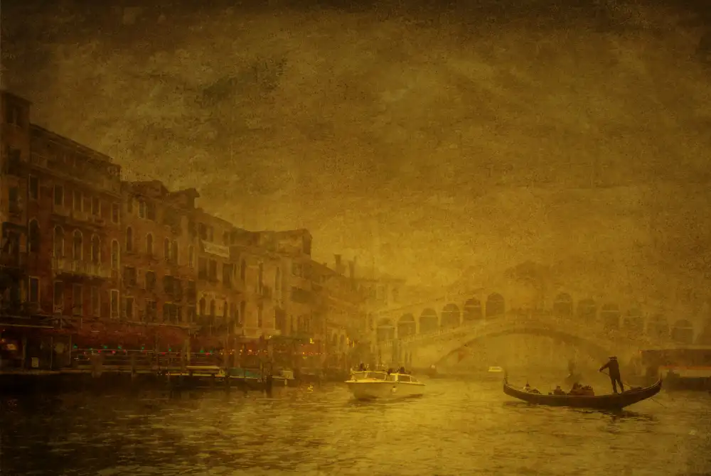 Dupont, Isabelle: Pont du Rialto dans la brume