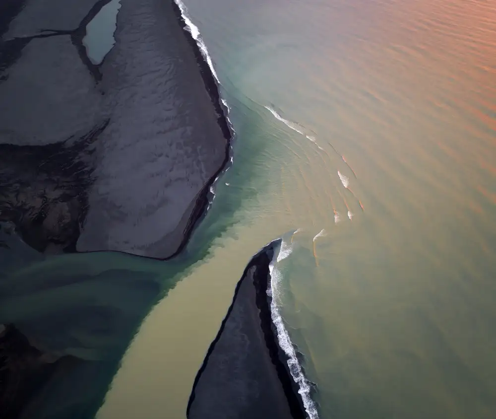 Dou, Shenshen: Boca del río en la luz del amanecer