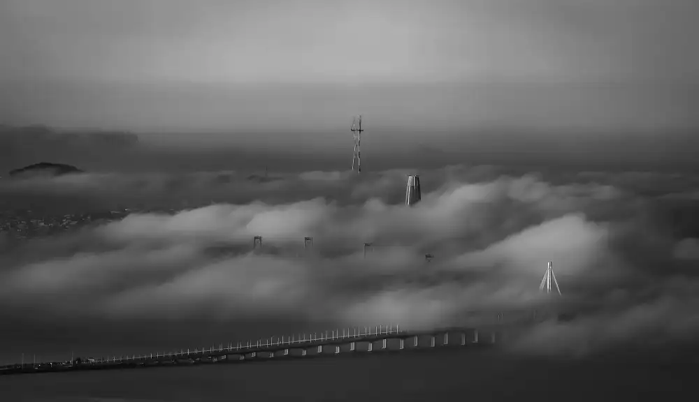 AN, ANNA: Thick Fog Rolling Over Bay Bridge