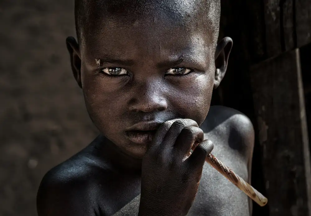 Garmendia, Inazio Joxe: Bambino in una baraccopoli a Juba - Sud Sudan