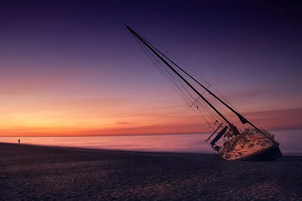 Puerto, del Javier: stranded sunrise