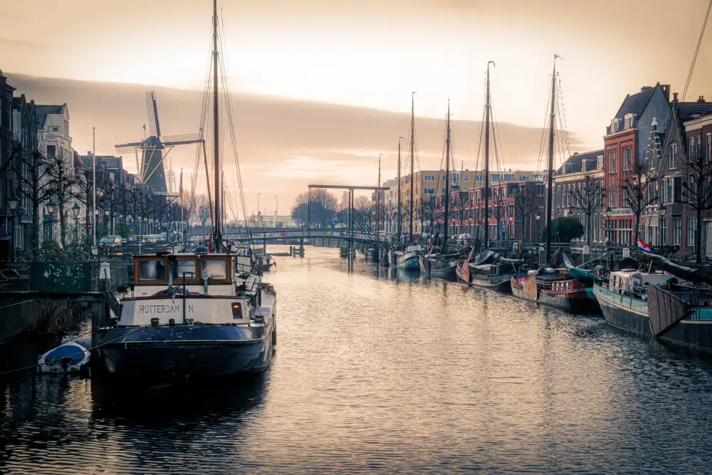 Louwen, Fred: Le vieux port de Delfshaven