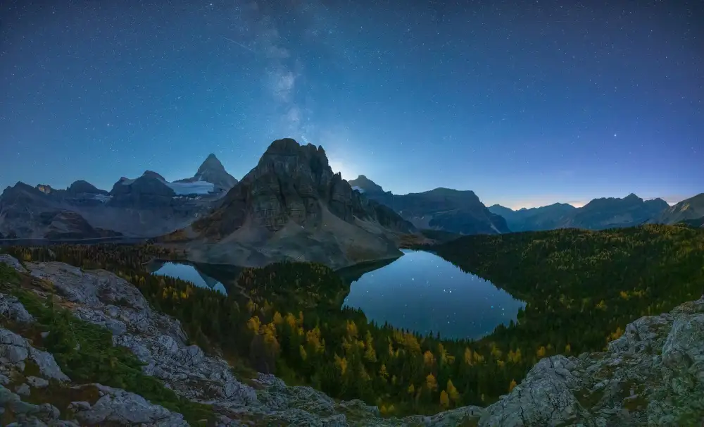 Xu, Tony: Vía Láctea en el monte Assiniboine