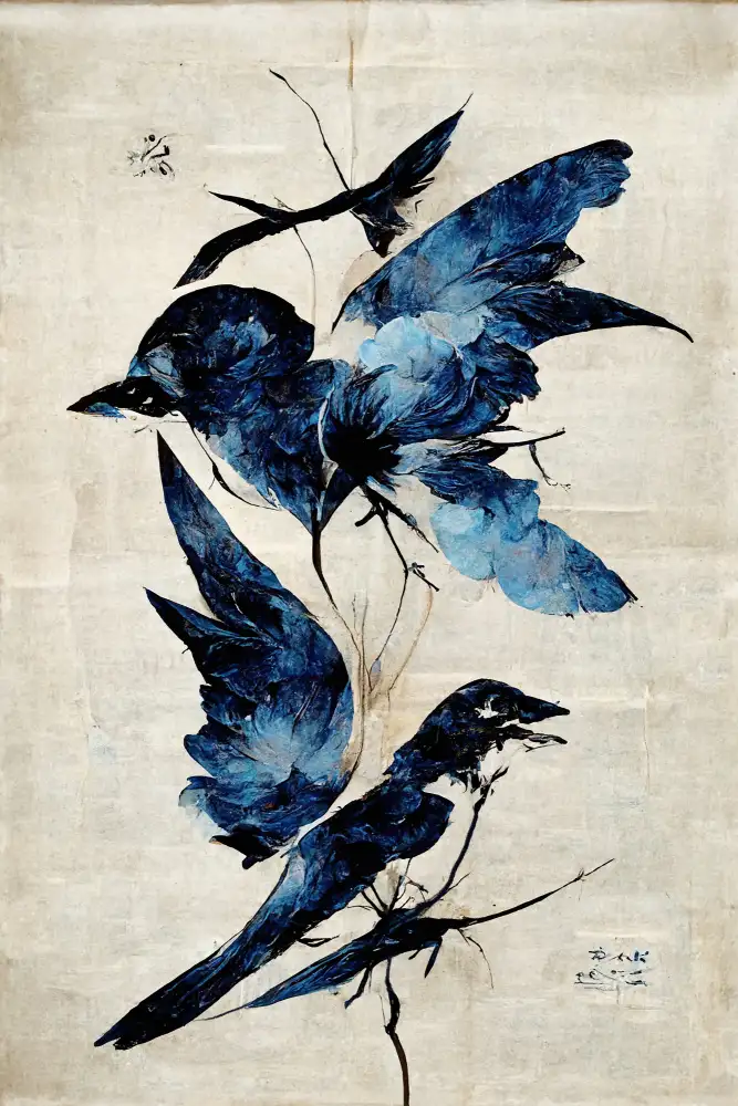 Treechild: Blaue Vögel