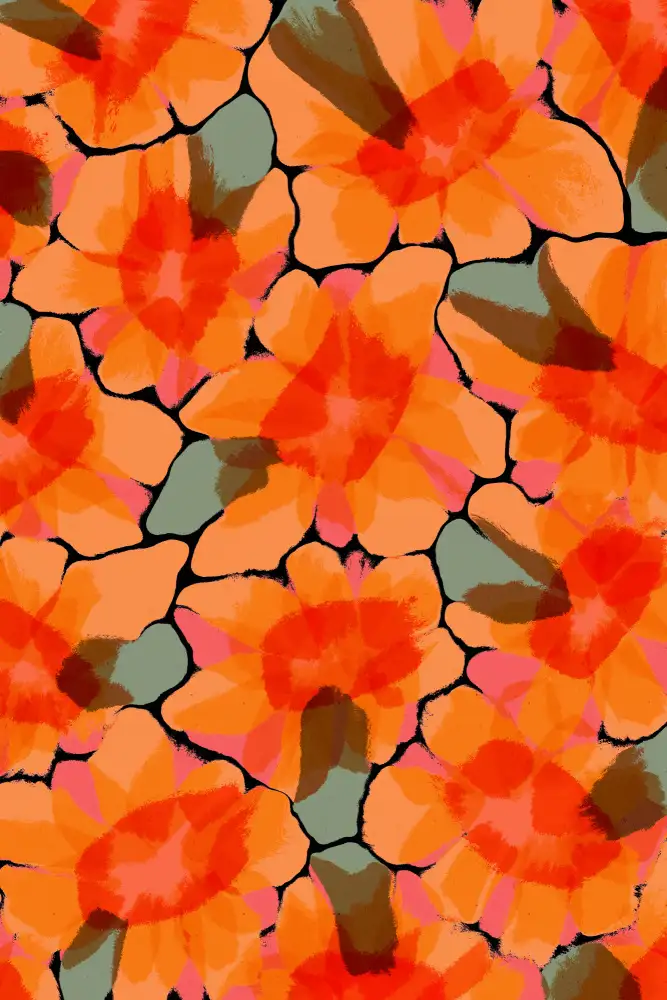 Treechild: Grandes fleurs oranges