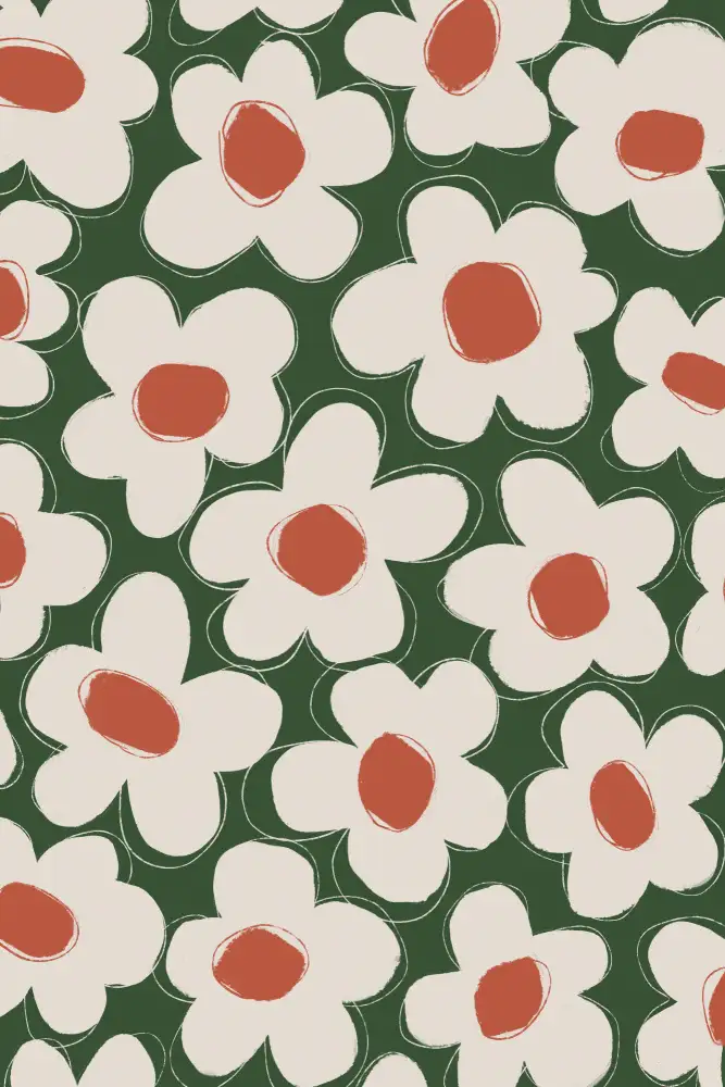 Treechild: Joli motif de fleurs beiges