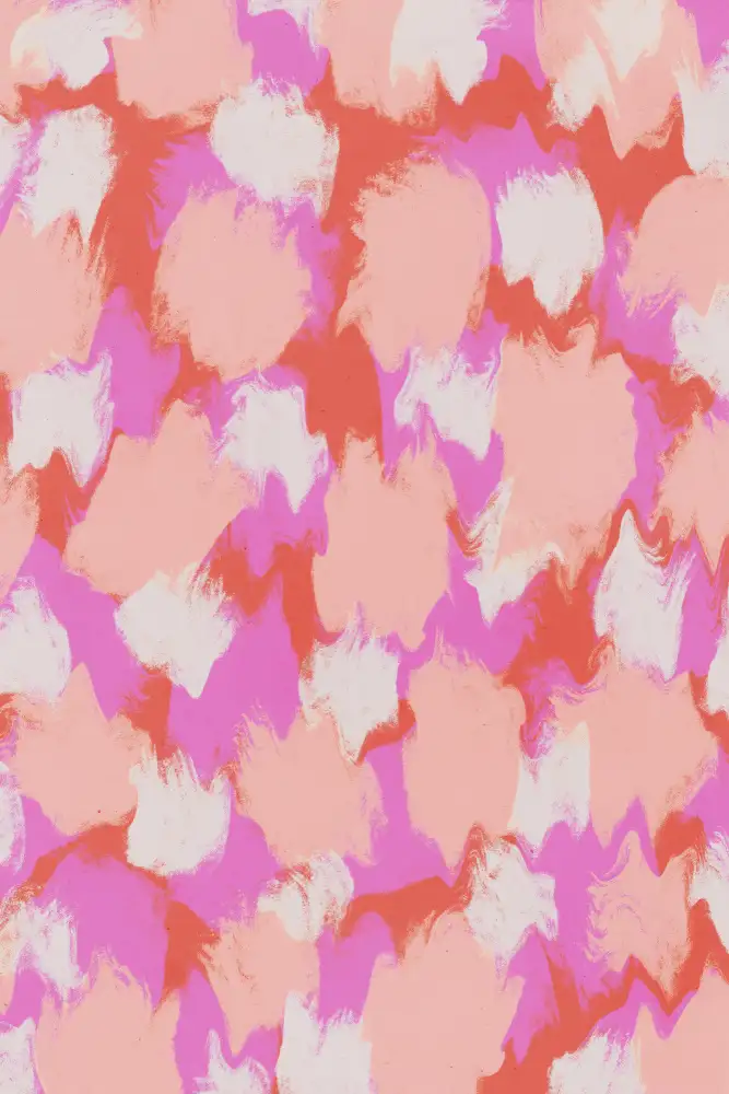 Treechild: Pastellrosa und orangefarbene Striche