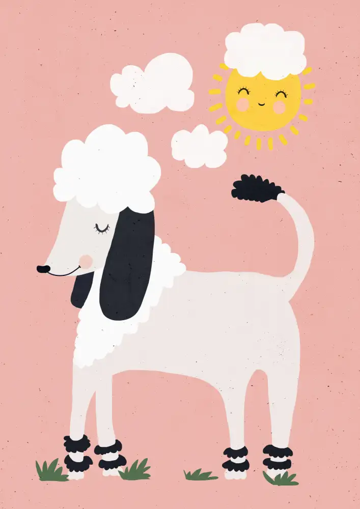 Treechild: Caniche heureux