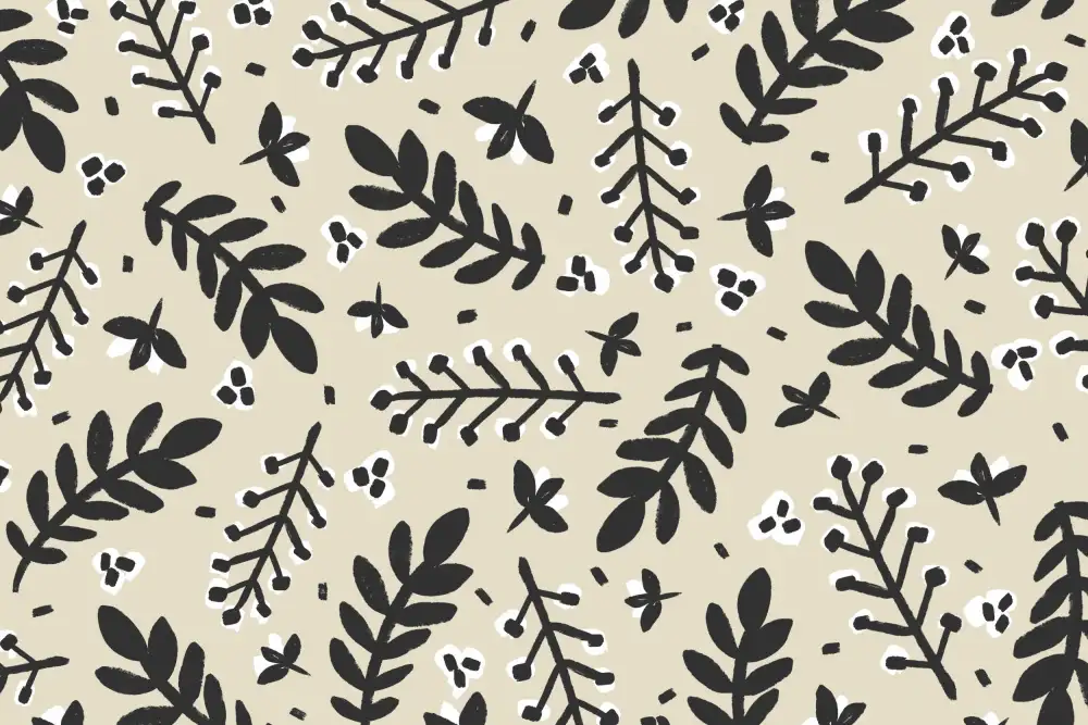 Treechild: Branches sur fond beige carré