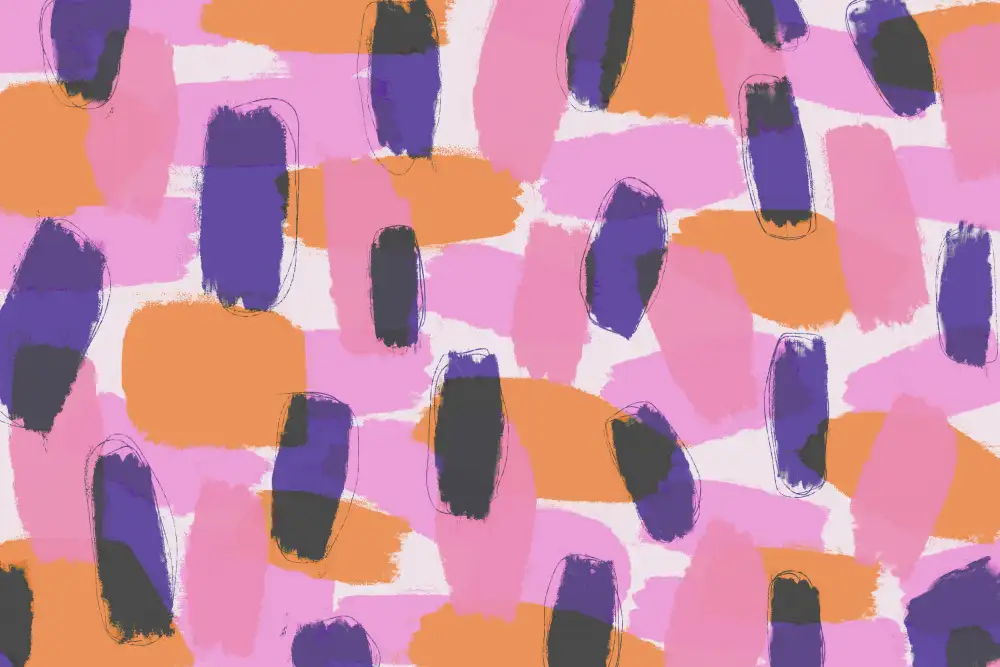Treechild: Layered Purple Strokes Pattern