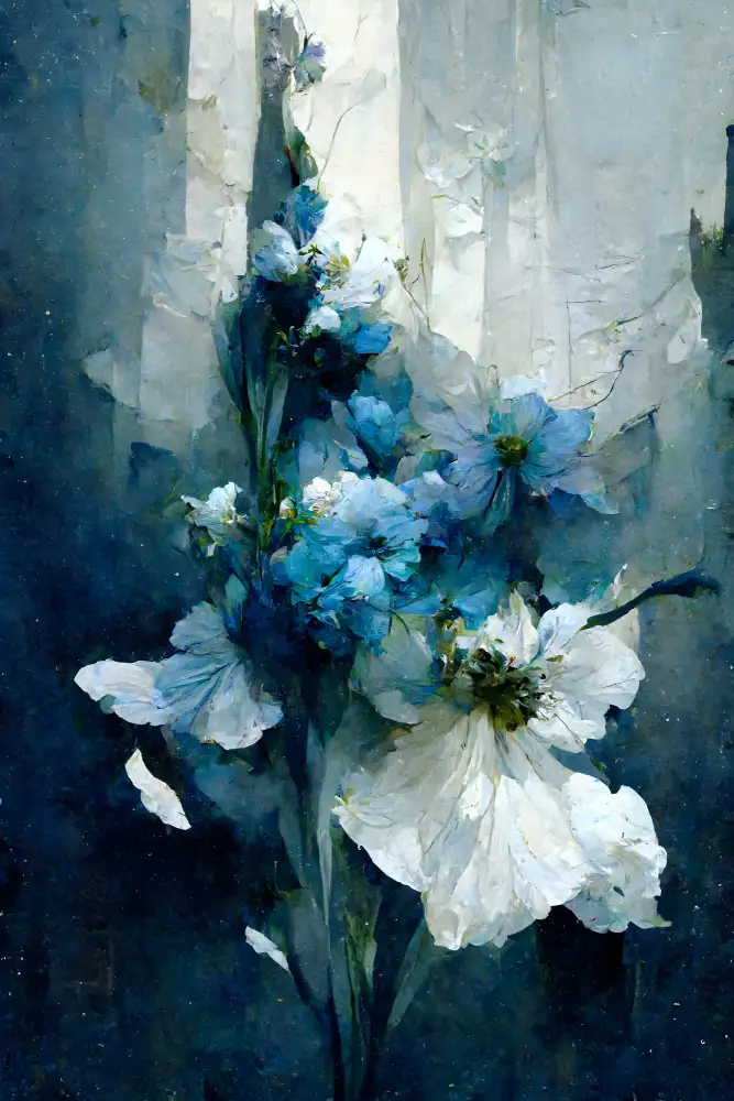 Treechild: Bouquet De Fleurs Bleues