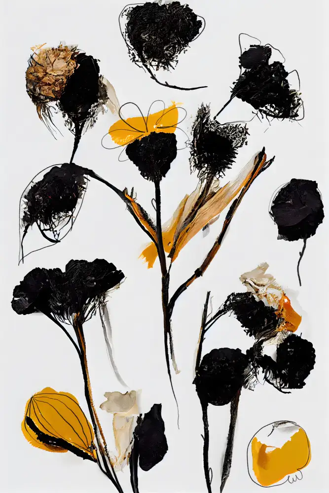 Treechild: Schwarze Trockenblumen