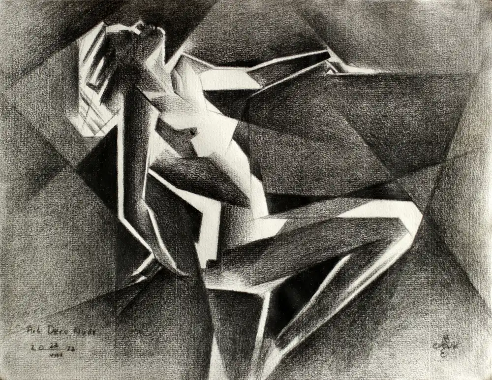 Akkers, Corné: Art-Deco-Akt – 23.08.22