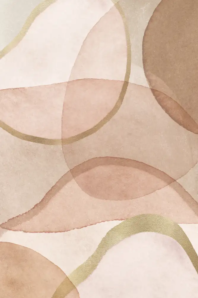 Pienaar, Kathrin: Blush et marron abstrait