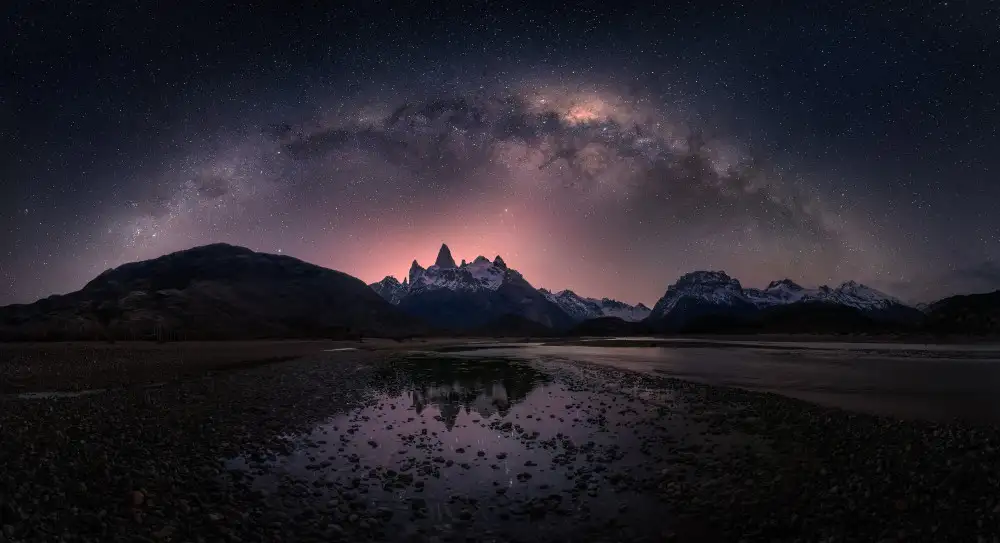P., Ruiqing: Vía Láctea sobre el Fitz Roy
