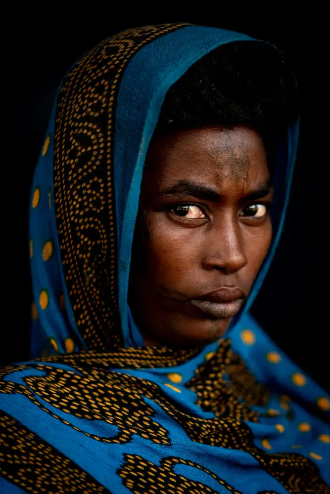 Dhaen, David: Mujer Woodabe Níger