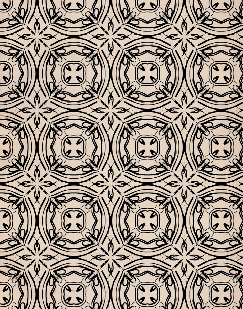 Treechild: Motif de carreaux beiges et noirs