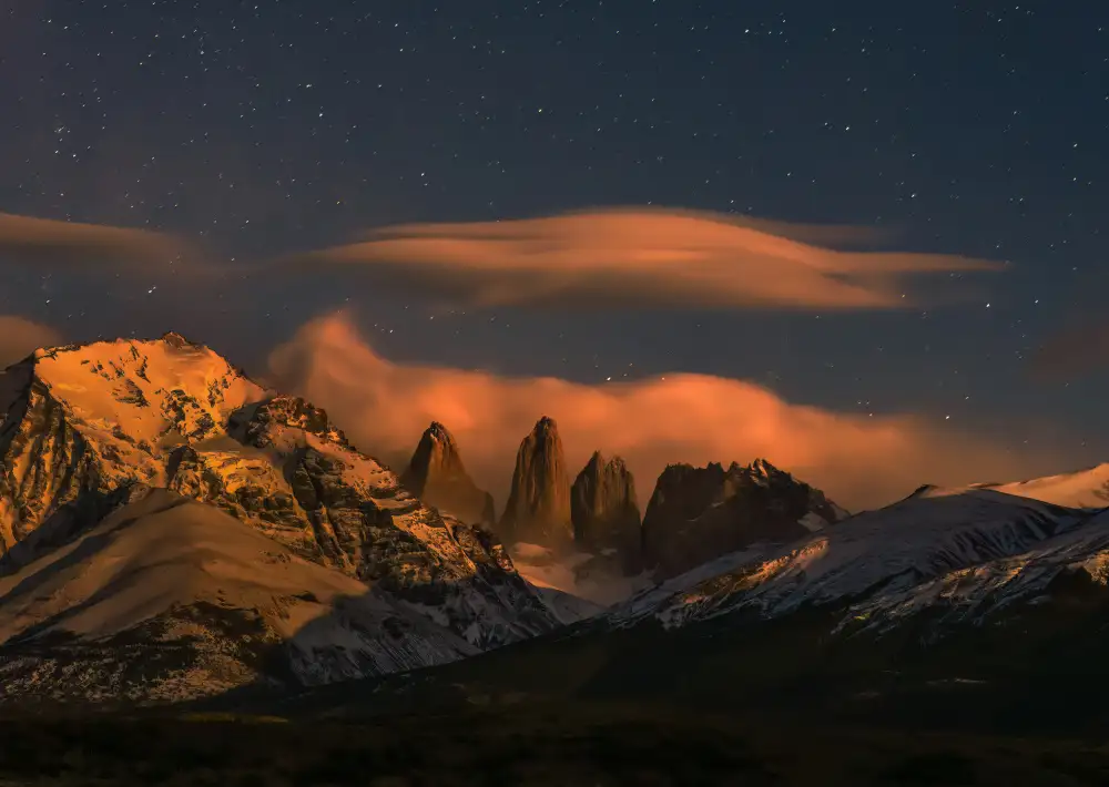P., Ruiqing: Torres del Paine al chiaro di luna