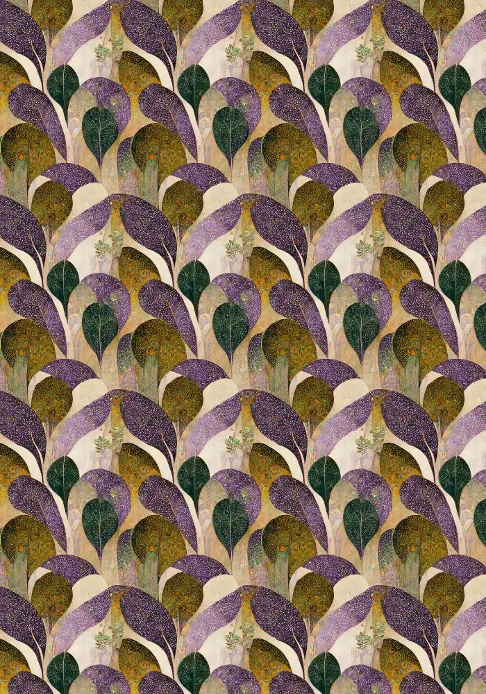 Treechild: Motif de feuilles violettes