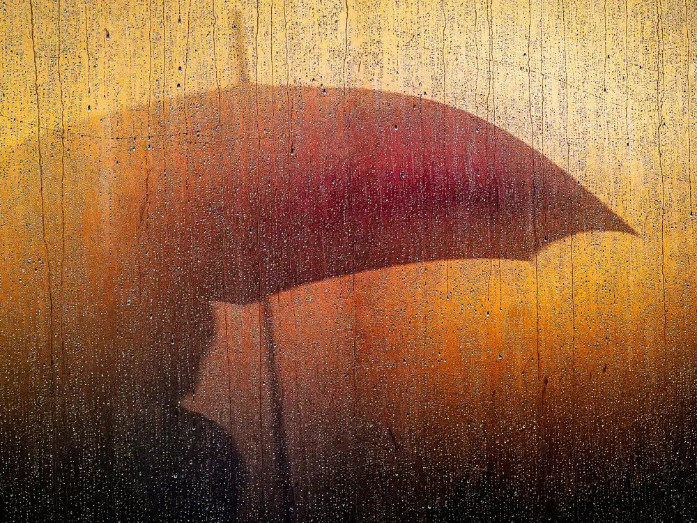 Fujii, Yuzo: Metallic Wall in rain