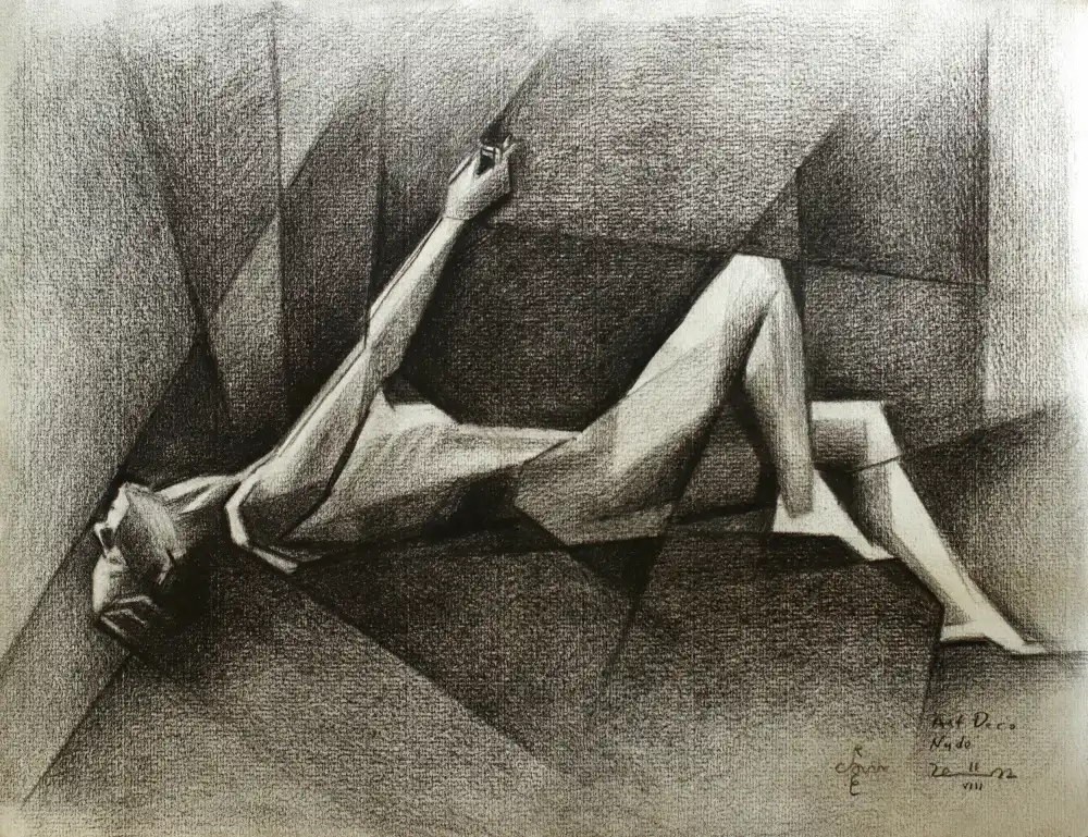Akkers, Corné: Art-Deco-Akt – 08.11.22