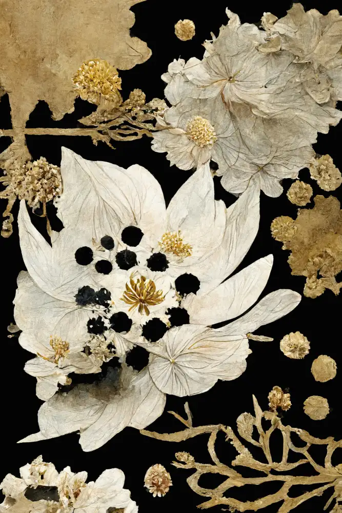 Treechild: Beige Dry Flowers