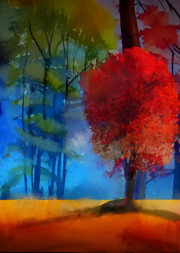 Day, Ruth: Extravaganter roter Baum