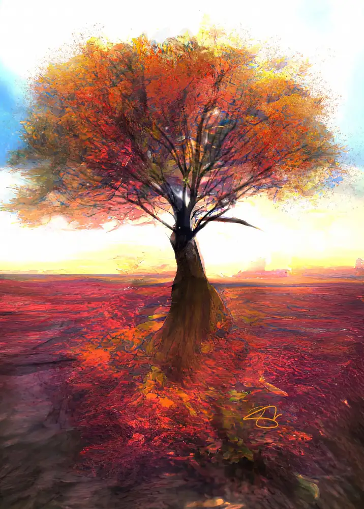 Day, Ruth: Baum im Herbst