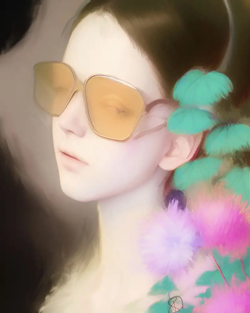 Day, Ruth: Junges Mädchen mit Brille