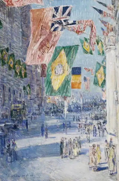 Hassam, Childe: Ulice v Allies: Belgie