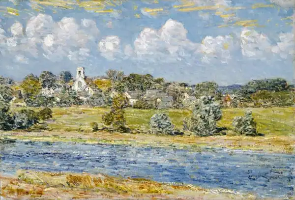 Hassam, Childe: Krajina v Newfields, New Hampshire