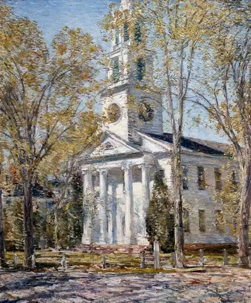 Hassam, Childe: Kostel v Old Lyme