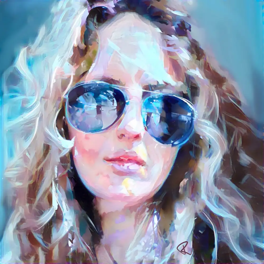 Day, Ruth: Selbstporträt imitiert Janis Joplin