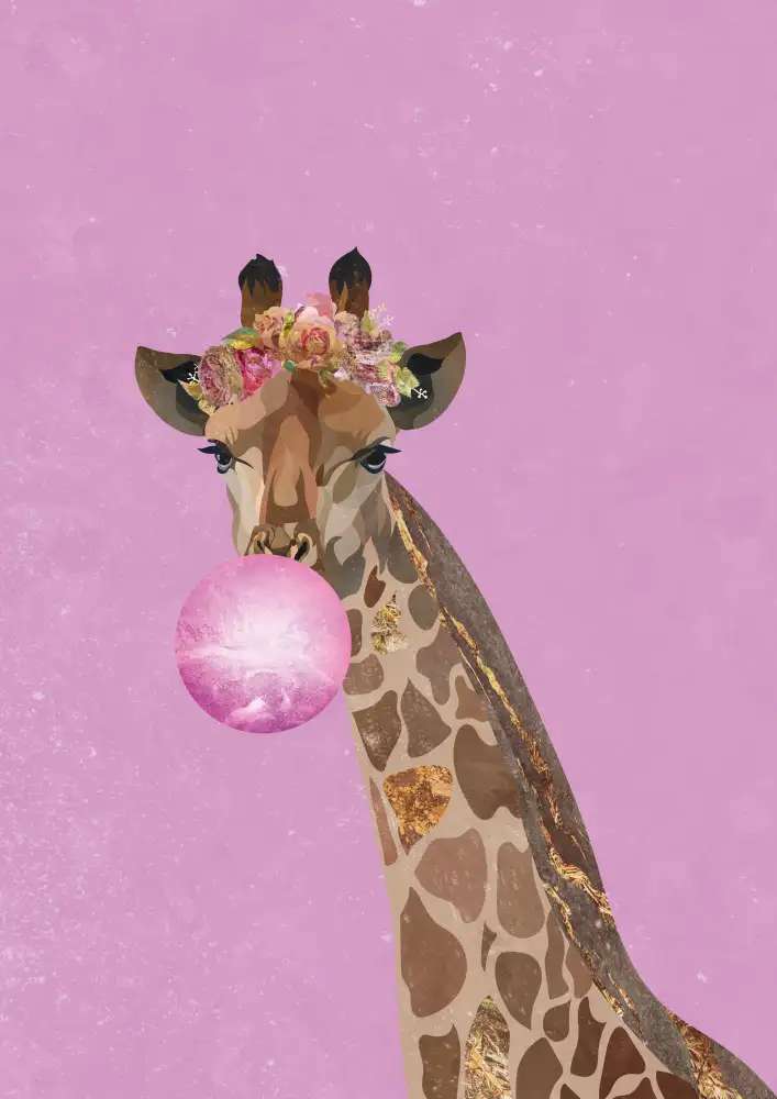 Manovski, Sarah: Bubblegum rose girafe