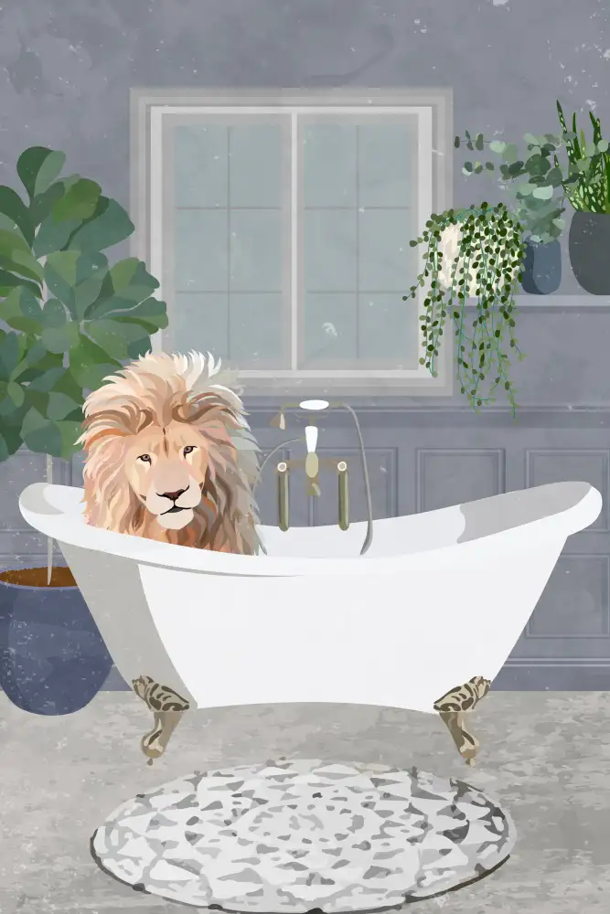 Manovski, Sarah: Lion prend un bain