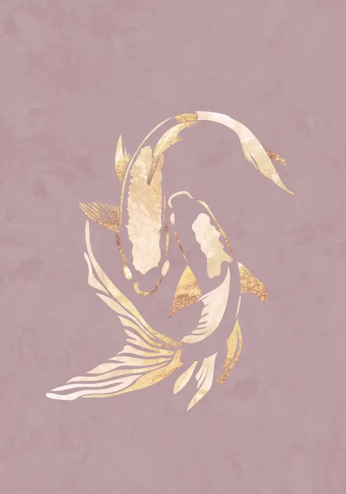 Manovski, Sarah: Pink gold koi fish 2