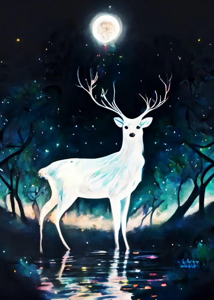 Asdar, Muh: Peindre le cerf