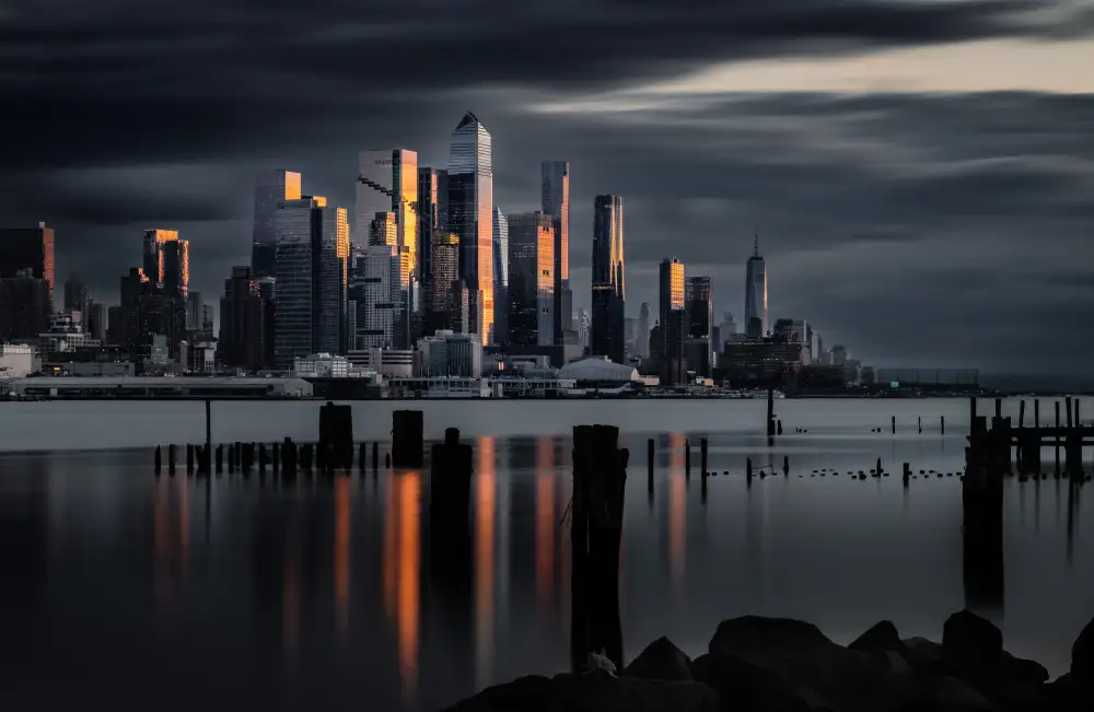 Wei,, (David) Dai,,: Hudson Yard in der Abenddämmerung