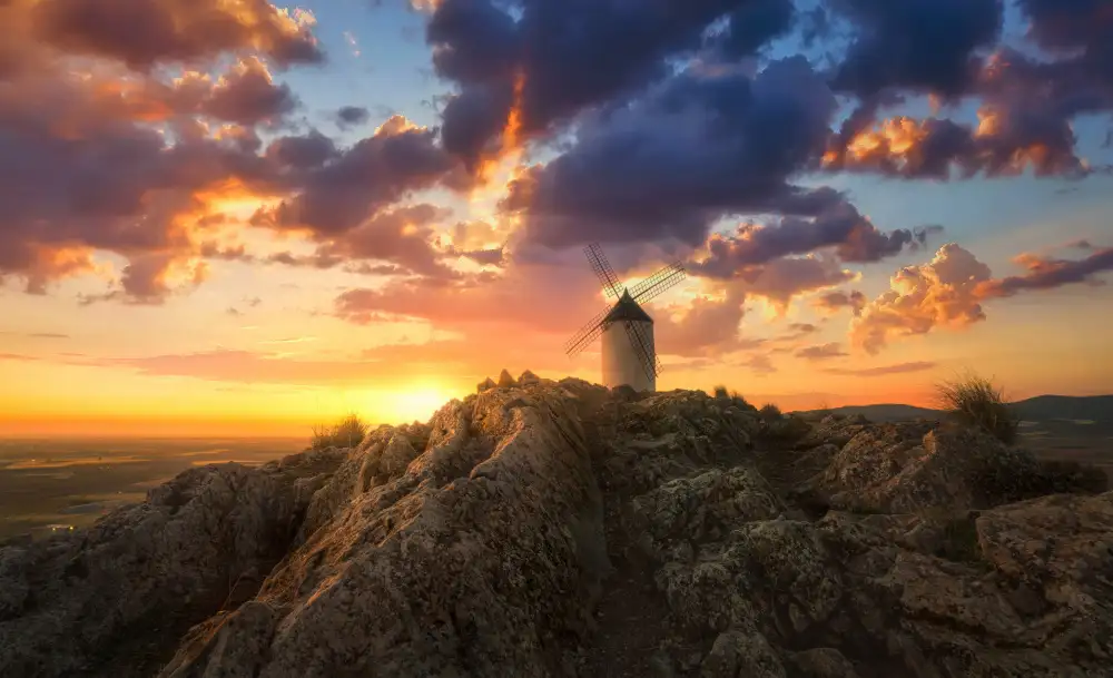 Joanaduenas: Windmill in Castilla A736540